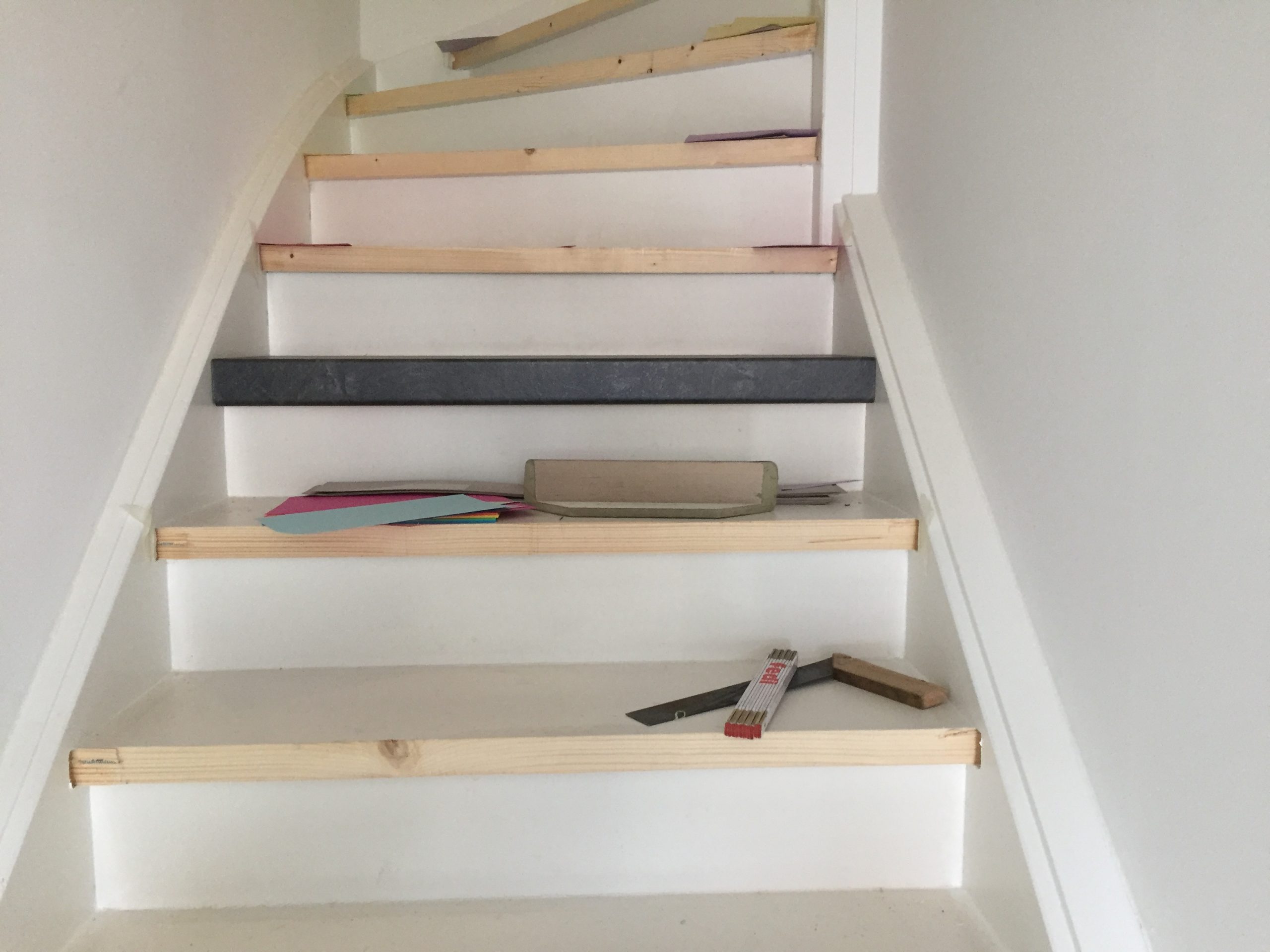 Traprenovatie met overzet trede